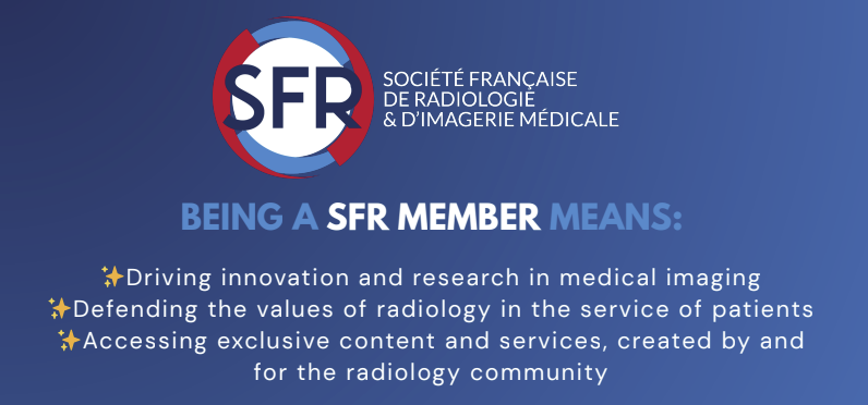 Membresía gratuita en la Sociedad Francesa de Radiología (SFR) para socios residentes de la SERAM