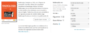 La revista Radiología consigue el mejor Factor de Impacto de su historia con un 1,5 que la sitúa de nuevo en el Q3