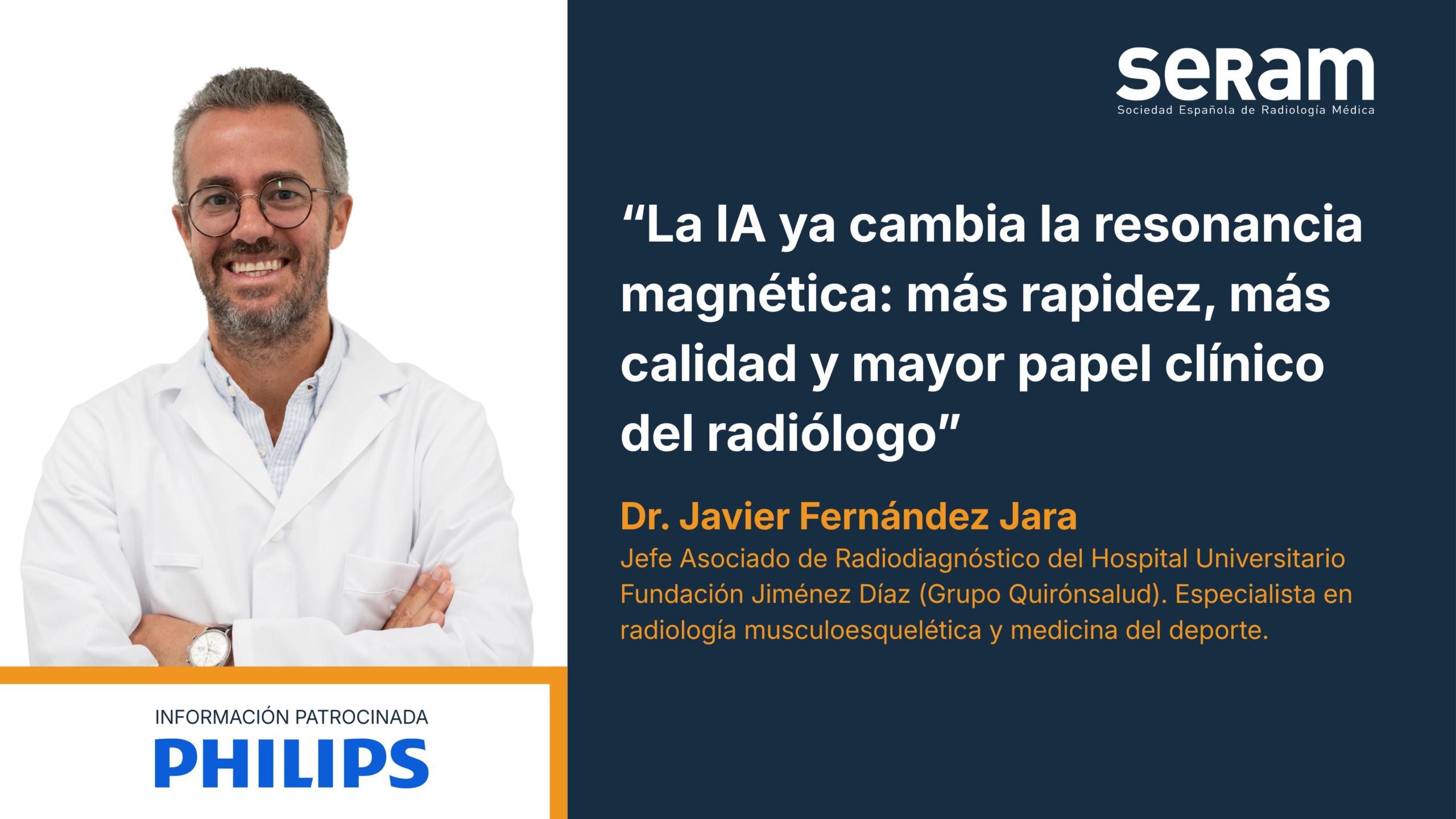 «La IA ya cambia la resonancia magnética: más rapidez, más calidad y mayor papel clínico del radiólogo»